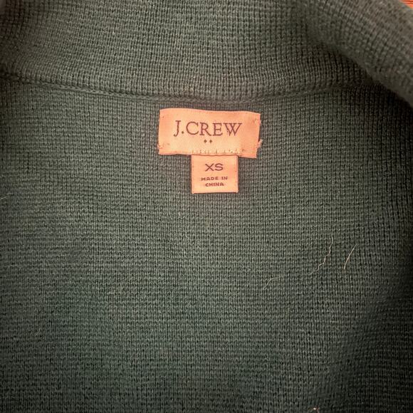 J.Crew Single Breasted Knit Sweater Blazer Green Size XS - Picture 4 of 6